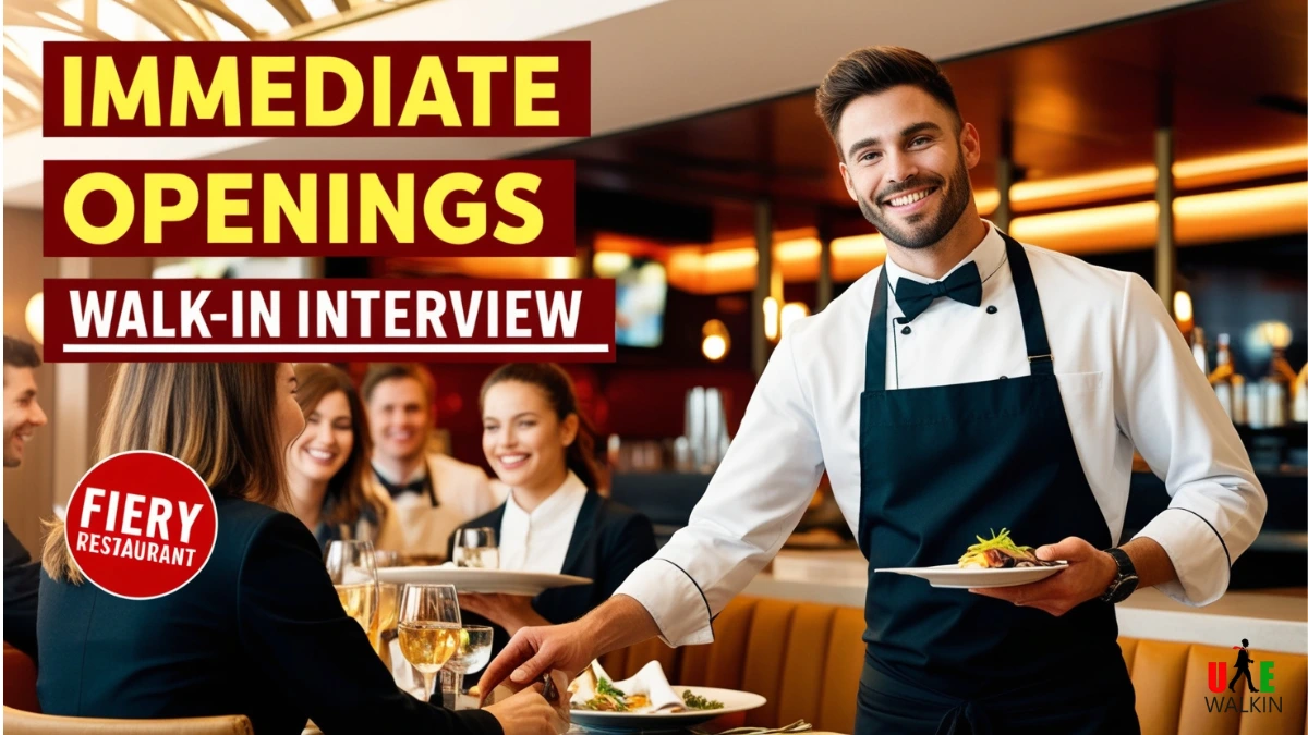 Waiter Jobs in Dubai