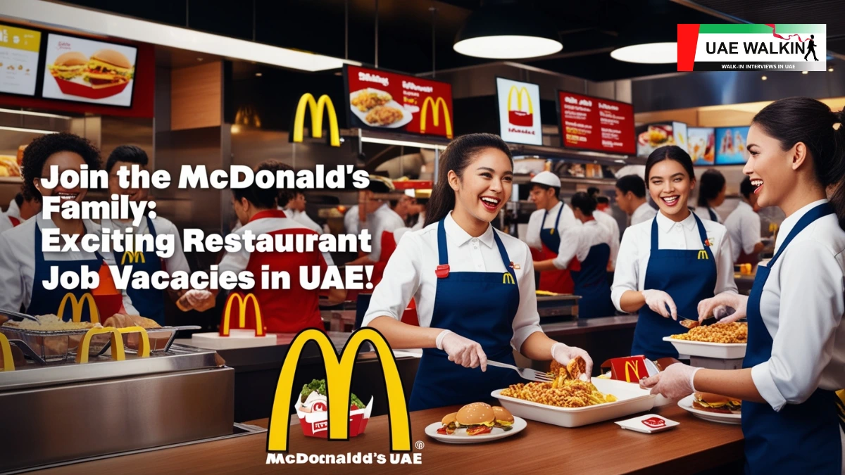 Restaurant Job Vacancies In UAE at McDonald's | uaewalkin.com