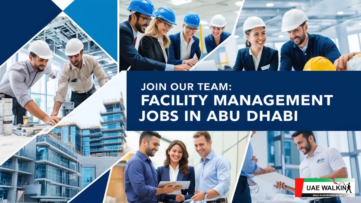 Facility Management Jobs In Abu Dhabi | UAE Walkin